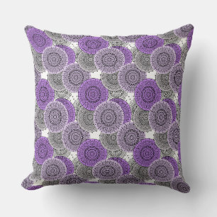Rosa lila mönster arabic mandala oriental stil kudde