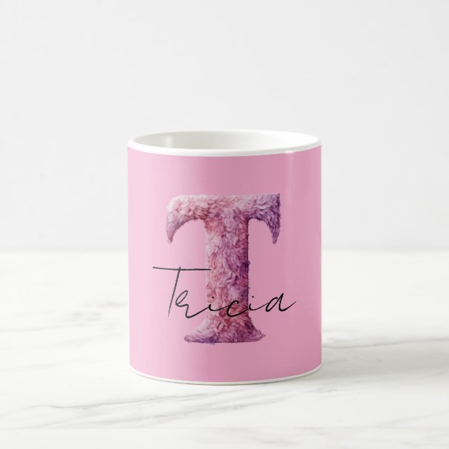 Rosa Lila Mysig T Namn Kaffemugg (Center)