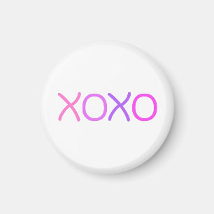 Rosa, lila och lavender Xoxo Underbart Magnet