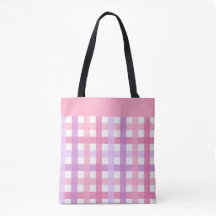 Rosa Lila Pastel Modern Gingham Mönster