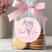 Rosa Lila Peony Flower Bouquet Tack