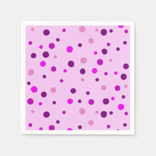 Rosa Lila Polka dots Ljusa rosa Pappra blöjor Pappersservett