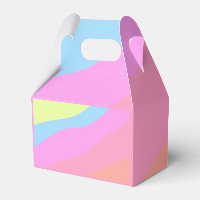 Rosa lila regnbåge, flerfärgat pride - månatliga r presentaskar (Framsidan Sidan)