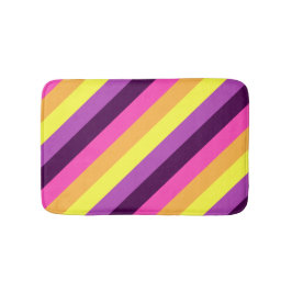 Rosa Lila Retro Rand Small Bath Mat Badrumsmatta