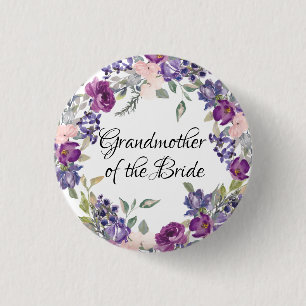 Rosa & Lila Ro Blommigt Mormor från Bride Knapp