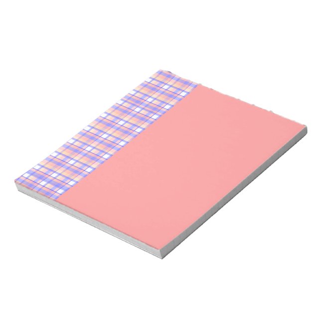 Rosa + lila rutig anteckningsblock (Roterad)