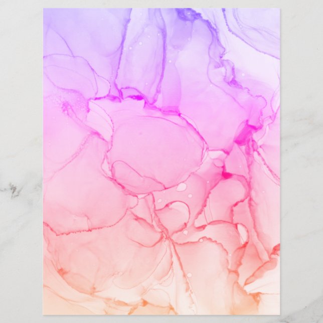 Rosa Lila Scrapbook Papper (Framsida)