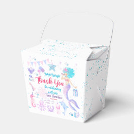 Rosa Lila Sjöjungfru Flicka 1:a födelsedagsdagen T Presentaskar