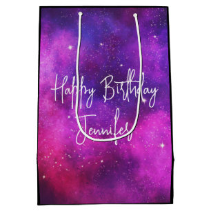 Rosa & Lila Space & Stars Faux Galaxy