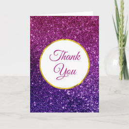 Rosa & Lila Sparkling Gemstones Tack Kort