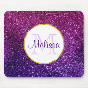 Rosa & Lila Sparkling Glitter Gemstones Monogram Musmatta