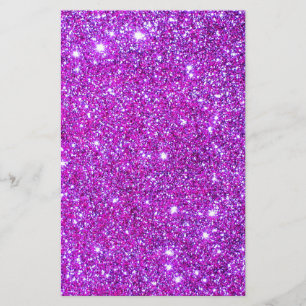 Rosa Lila Sparkly Glam Glitter Designer Flygblad