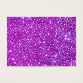 Rosa Lila Sparkly Glam Glitter Designer Visitkort
