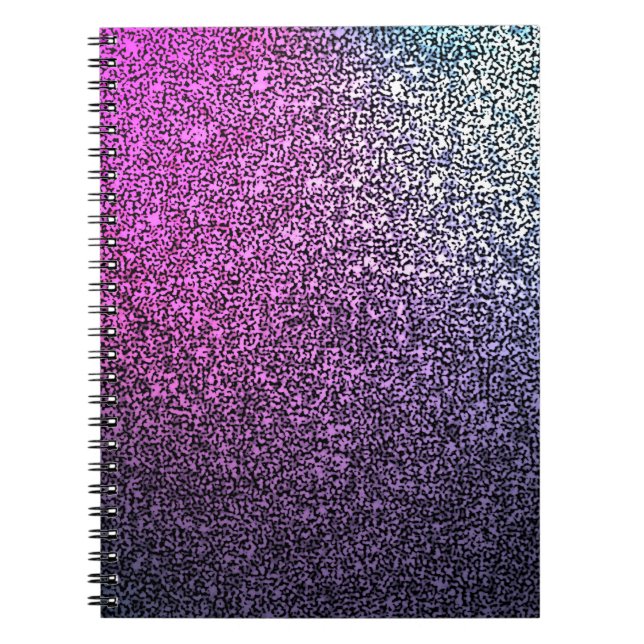 Rosa lila sparsam glitter anteckningsbok (Framsidan)