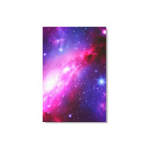 Rosa Lila Spiral Galaxy Stretched Canvas