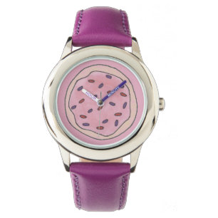 Rosa Lila Sugar Cookie Cookies Sprinkles Watch Armbandsur