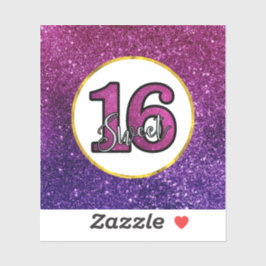 Rosa & Lila Sweet 16 Gnistra Glitter Gemstones Klistermärken