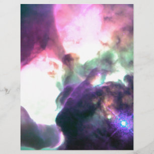 Rosa Lila Teal Nebula