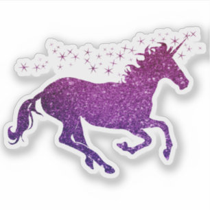 Rosa & Lila Unicorn Sticker Klistermärken