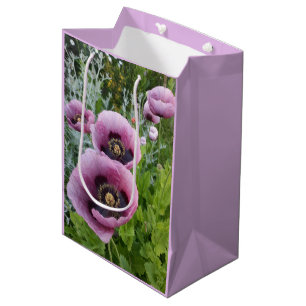 Rosa lila vallmo lila akvarell medium