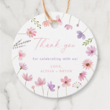 Rosa Lila WildblommBaby Shower