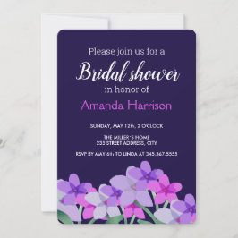 Rosa Lilac Blommigt Möhippa Personlig Spara Datumet