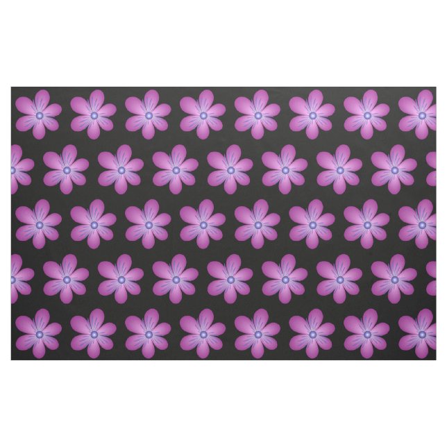 Rosa Lilac Flowers Abstrakt Art Blommönster Tyg (Fat Quarter)
