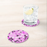Rosa Lilac Lila Retro Modern Disco Boll Underlägg Papper Rund<br><div class="desc">Dance,  dans! All green disco mirrorball design för varje dansdrottning. Disco boll illustrerar rosa,  estetisk hemdekaler,  party-produkter och presenter.</div>
