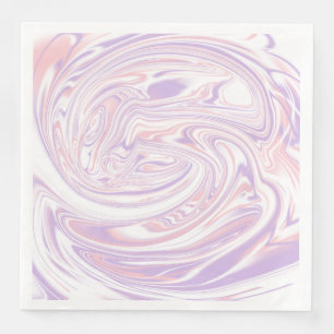 Rosa Lilac Modern Abstrakt Liquid Marble Design Pappersservett
