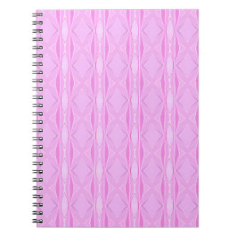 Rosa Lilac och Magenta Diamond Geometric Mönster Anteckningsbok