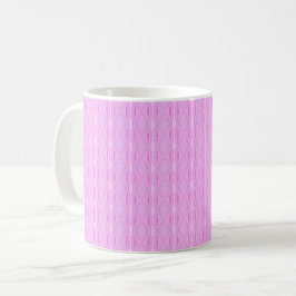 Rosa Lilac och Magenta Diamond Geometric Mönster Kaffemugg