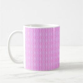 Rosa Lilac och Magenta Diamond Geometric Mönster Kaffemugg