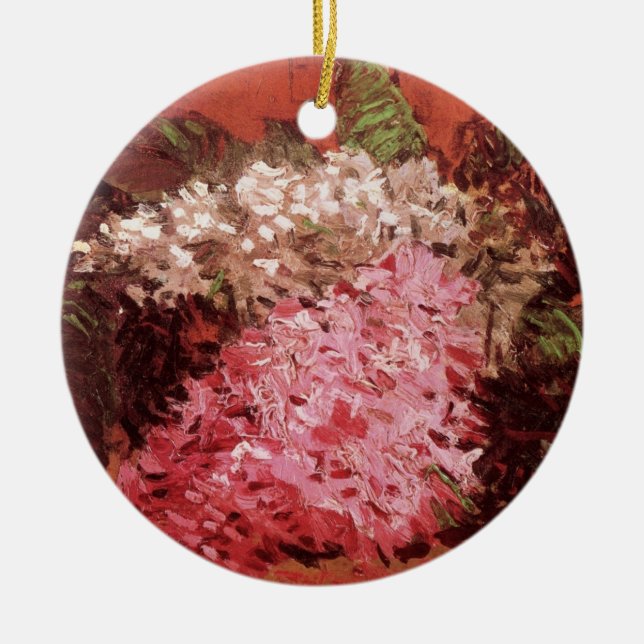 Rosa Lilacs av Vincent van Gogh, Fortfarande livso Julgransprydnad Keramik (Framsidan)