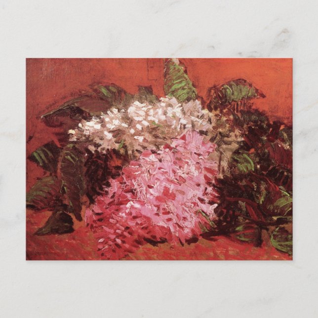 Rosa Lilacs av Vincent van Gogh, Fortfarande livso Vykort (Framsida)