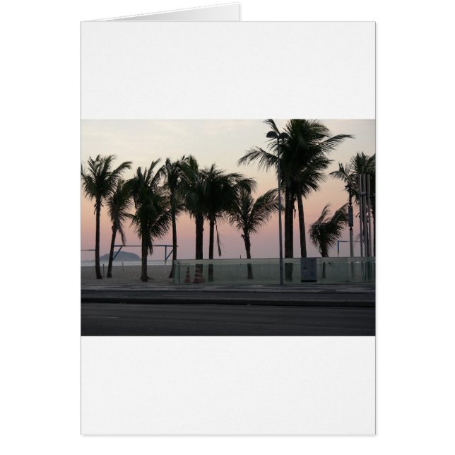 Rosa lilahandflatan hälsningskort (Framsidan)