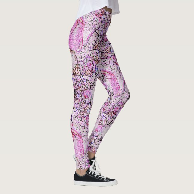 Rosa Lilies.... Leggings (Höger)