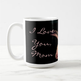 Rosa liljafoto kaffemugg