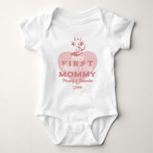 Rosa lilla drakebaby Första mors dag T Shirt