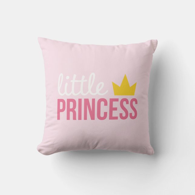 Rosa lilla prinsesskudde kudde (Framsida)