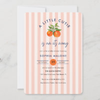 Rosa lilla sötnos på väg Citrus Baby shower