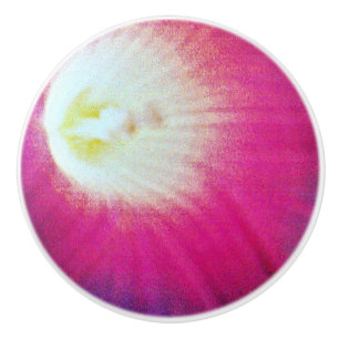 Rosa-Lilor beställnings- keramisk knopp
