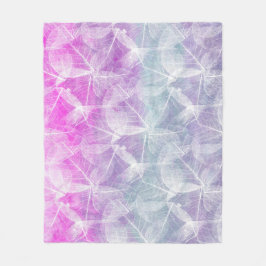 Rosa lilor för design 45 fleecefilt