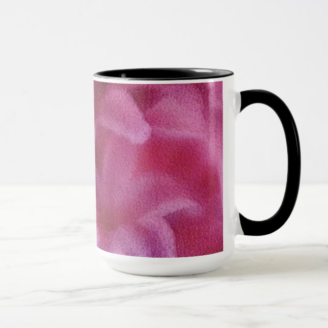 Rosa Lily blommålning Art - Mugg (Höger)
