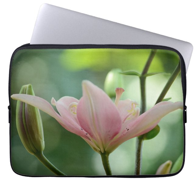 Rosa Lily-Bokeh av Shirley Taylor Laptop Fodral (Framsidan)