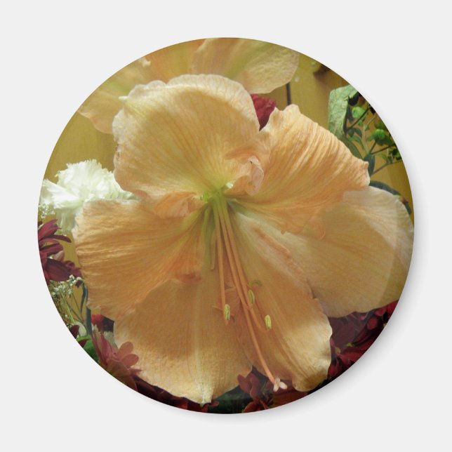 Rosa Lily Bouquet Magnet (Framsidan)