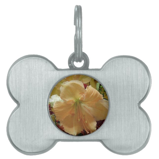 Rosa Lily Bouquet Pet Tag ID-bricka Husdjur (Framsidan)