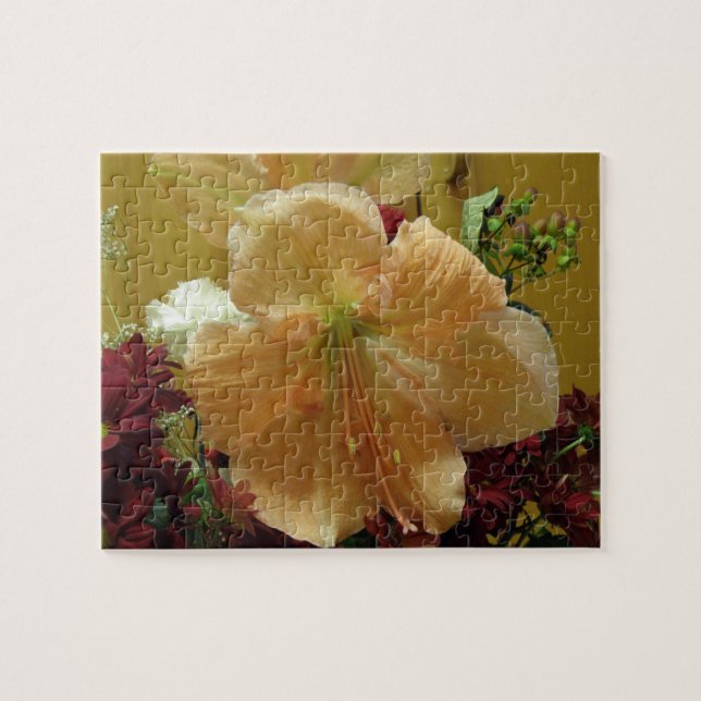 Rosa Lily Bouquet Puzzle Pussel (Horisontell)