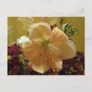 Rosa Lily Bouquet-vykort Vykort
