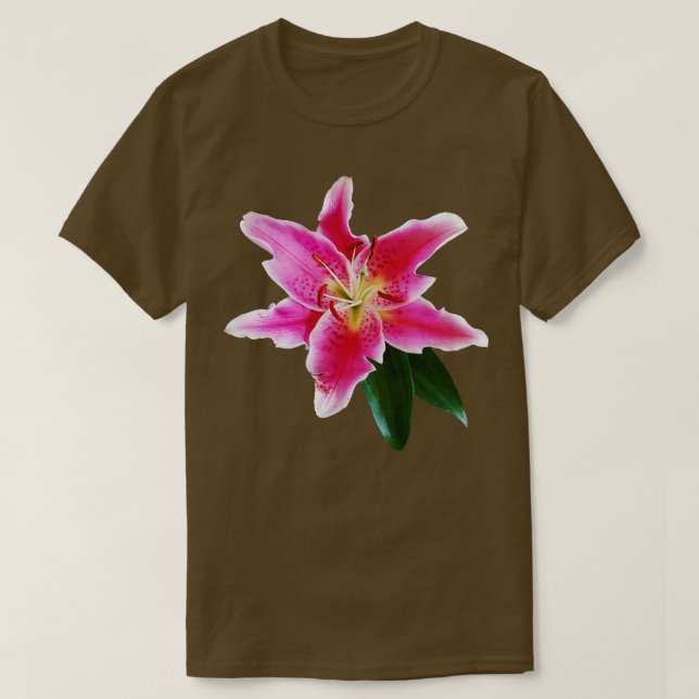 Rosa Lily Flower T Shirt (Design framsida)