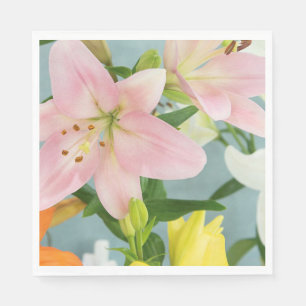 Rosa Lily Luncheon Napkin Pappersservett